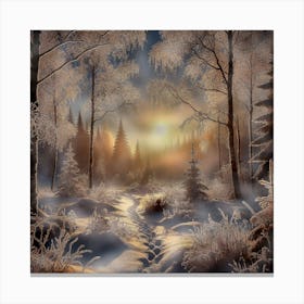 Snowy Forest Canvas Print