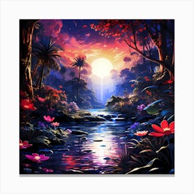 Hawaii Waterfall Canvas Print