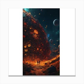 Planet In Space Canvas Print