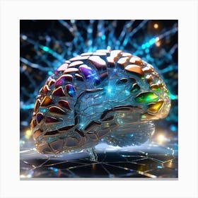 Brain - 3d Illustration 3 Canvas Print