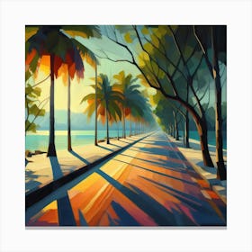 Sunset Road Canvas Print