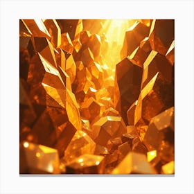 Golden Crystals Canvas Print