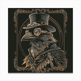 Steampunk Raven 5 Canvas Print