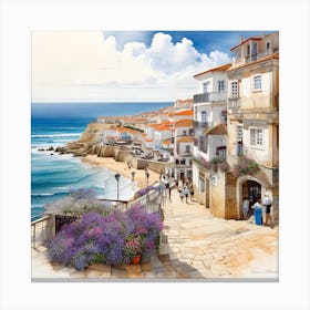 Portuguese Town Canvas Print