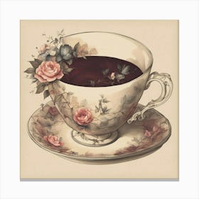 Tea Art 105 Canvas Print