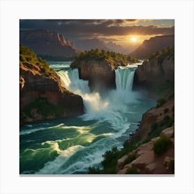 Sunset At Grand Canyon Canvas Print