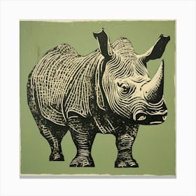 Rhino 10 Canvas Print