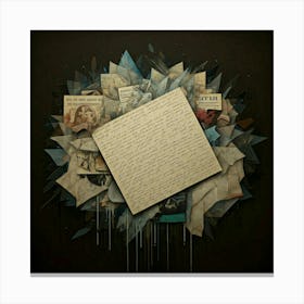 Letter To A Friend Canvas Print