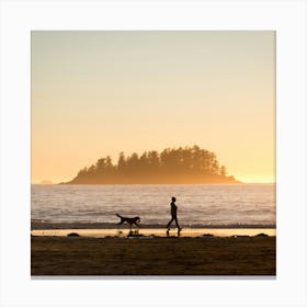 Sunset On The Beach Canvas Print