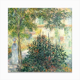 Claude Monet'S Garden 4 Canvas Print