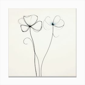 Two Flowers Canvas Print