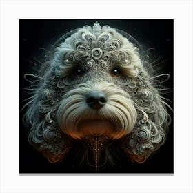 Fractal Dog Canvas Print