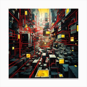 Futuristic City 20 Canvas Print