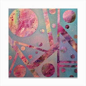 Cosmic Abstract Painting Canvas Print