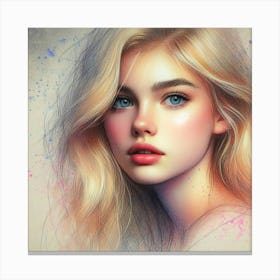 Portrait Of A Girl 10 Canvas Print
