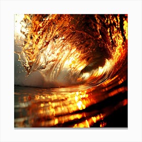 Wave Art Mood Water Sea Beach Canvas Print