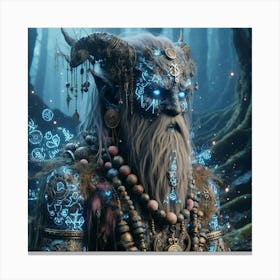 Elf In The Woods Canvas Print