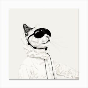 Cat In Sunglasses 1 Canvas Print