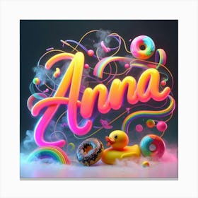 My Name Is Anna Canvas Print