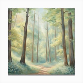 Path In The Woods 1 Canvas Print