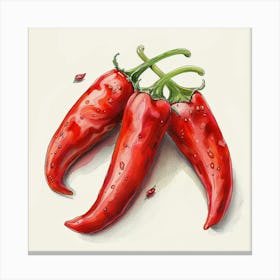 Red Chili Peppers 1 Canvas Print