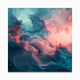 Clouds Abstract Painting 3 Canvas Print