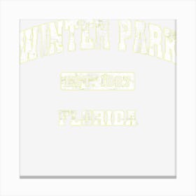 Winter Park Florida Fl State Vintage Athletic Style Canvas Print