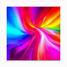 Abstract Colorful Swirl Canvas Print