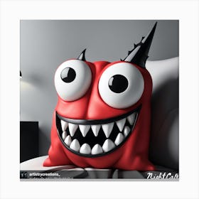 Monster Pillow Canvas Print