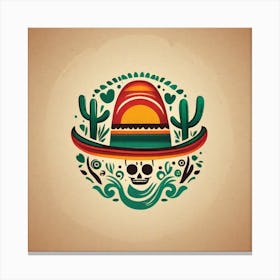 Mexican Skull 87 Canvas Print