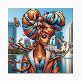 Tampa Girl Canvas Print