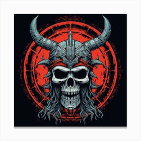 Viking Skull 1 Canvas Print