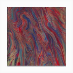 Abstract Red And Blue Swirls Canvas Print