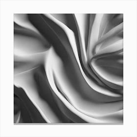 Abstract Black And White Fabric Canvas Print