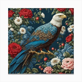 Eagle In Bloom Canvas Print