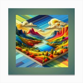 3d Art Canvas Print