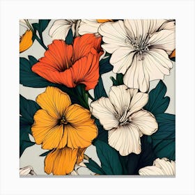 Floral Pattern 21 Canvas Print