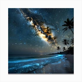 Starry Night Sky Canvas Print