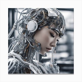 Futuristic Woman Canvas Print