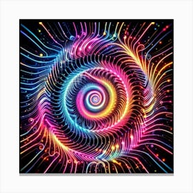 Psychedelic Spiral 18 Canvas Print