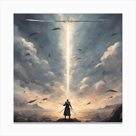 0 The Swords Is Fallen From The Sky Esrgan V1 X2plus Canvas Print