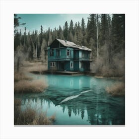 House In The Woods Canvas Print