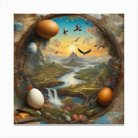 Eggs In The Sky Canvas Print