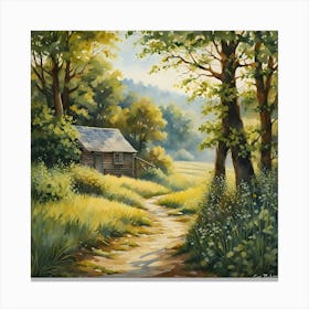 Countryside Peaceful Nature Hyper Realistic Hd 809295170 Canvas Print