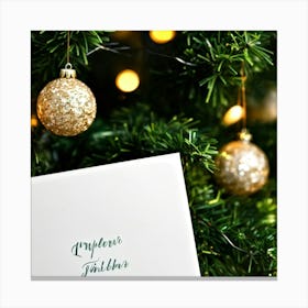 Christmas Card 14 Canvas Print