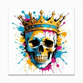 Graffiti Skull 11 Canvas Print