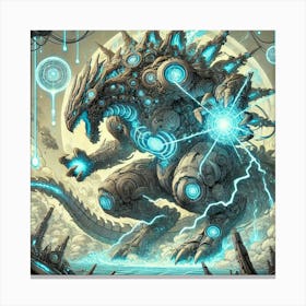 Ionosphere Ionis Kaiju Guard Converted Canvas Print