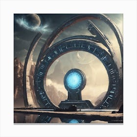 Futuristic Spaceship 3 Canvas Print