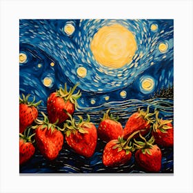 Strawberry Night Canvas Print