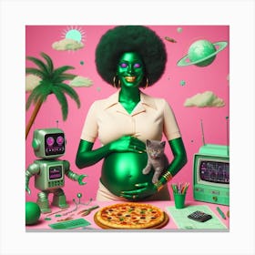 'Pizza' Canvas Print